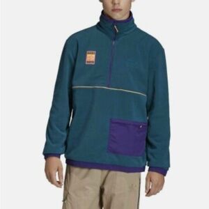 Adidas retro fleece half-zip
